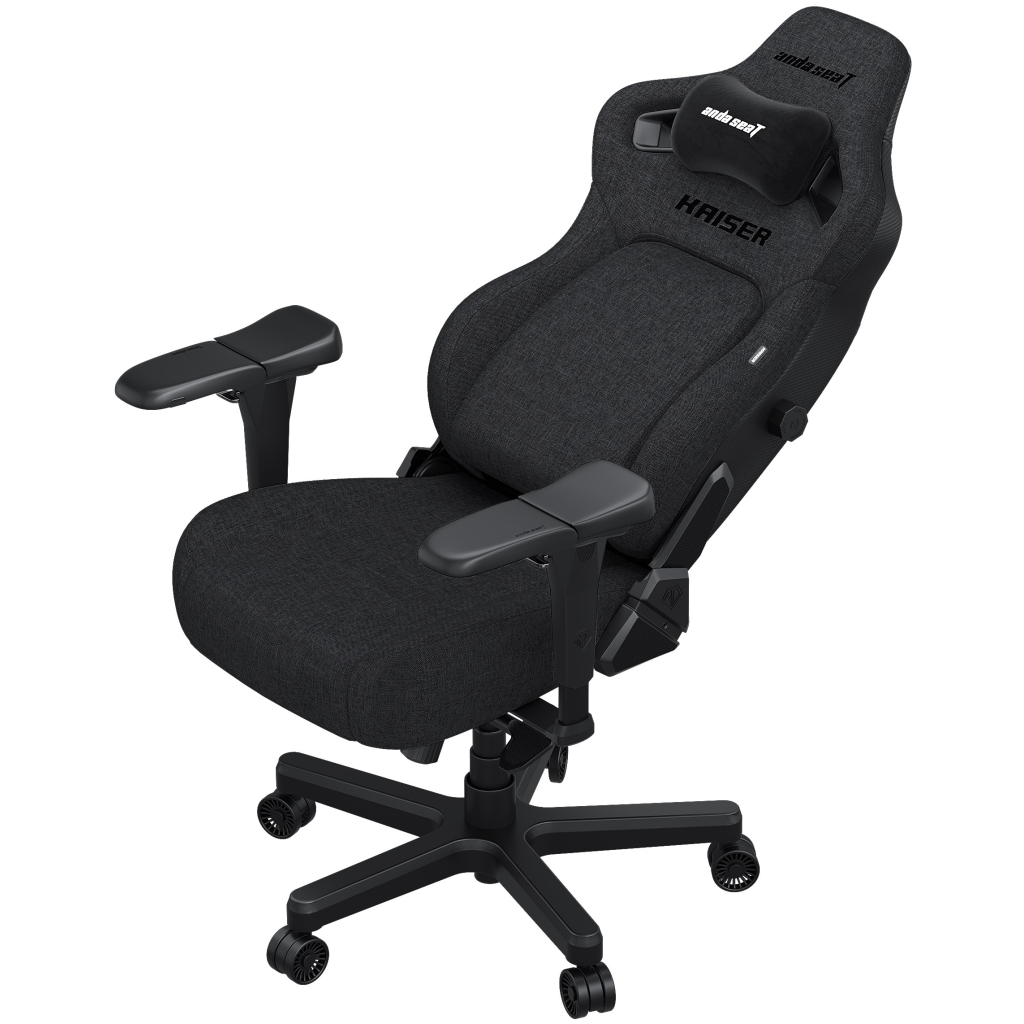 Крісло ігрове Anda Seat Kaiser 4 Linen Fabric Size L Dark Gray (AD12YDDC-L-20-GB-CF) - зображення 5