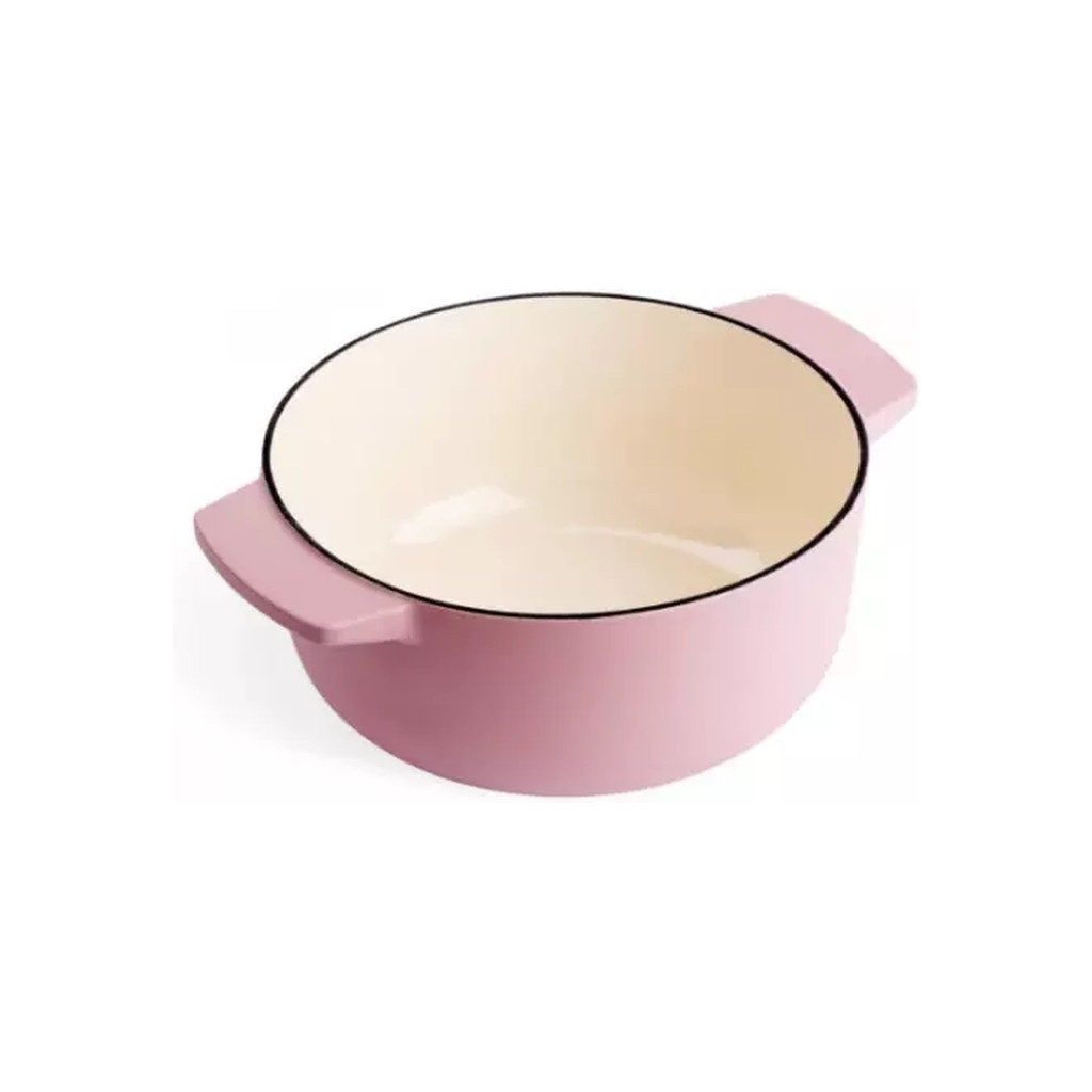 Каструля KitchenAid чавунна з кришкою 3,3 л Суха троянда (CC007430-001) - зображення 4