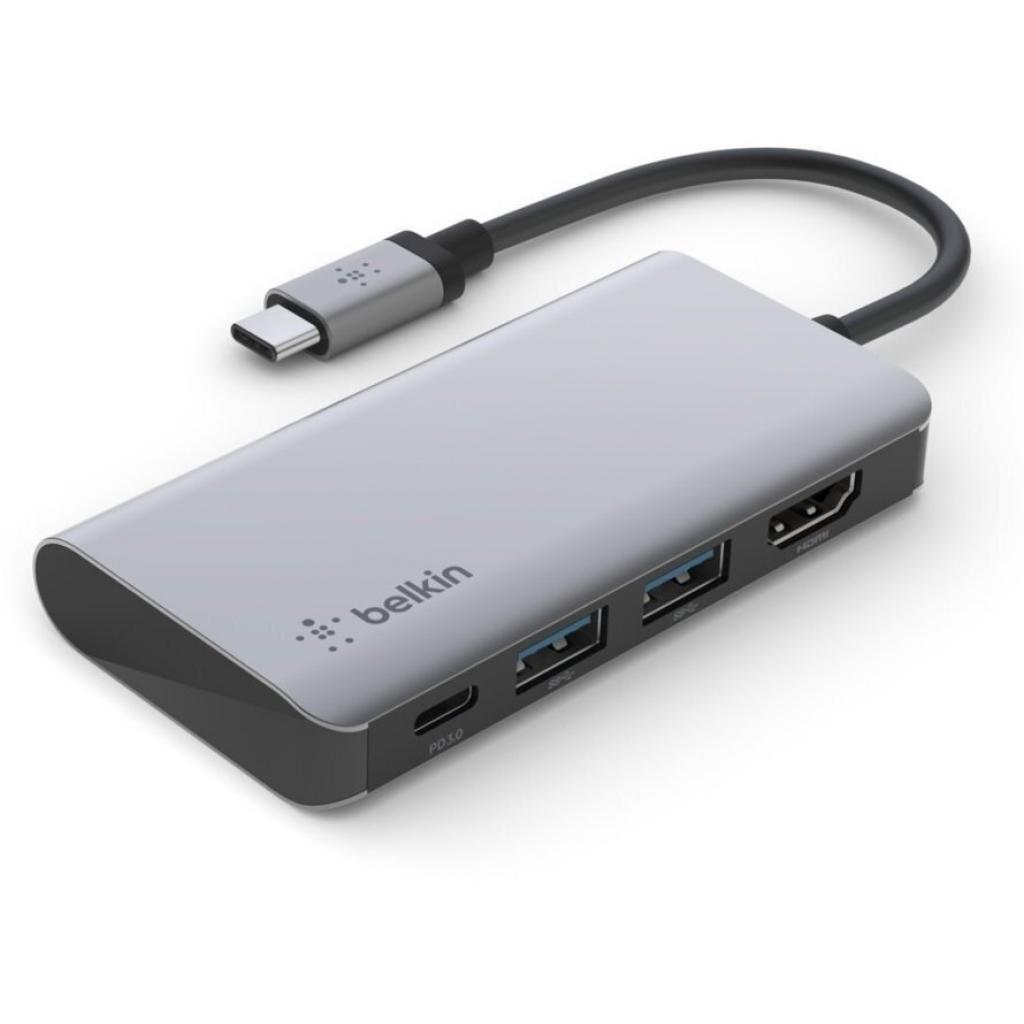 Концентратор Belkin USB-C 4in1 Multiport Dock (AVC006BTSGY) - зображення 2