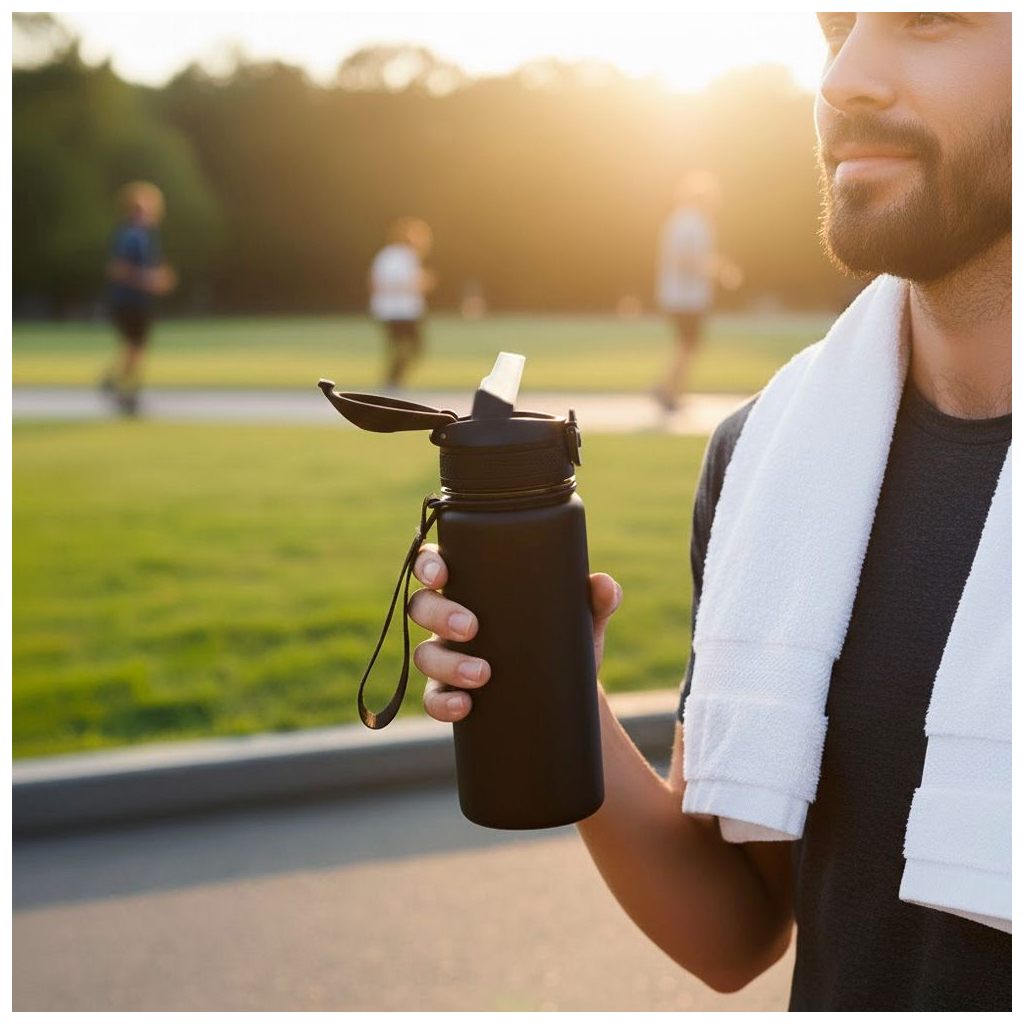 Пляшка для води Line Art Merlo 600 мл чорний (60013818LA-01) - зображення 6