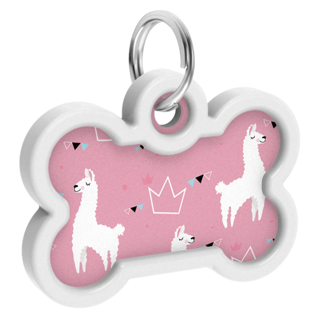 Адресник для тварин WAUDOG Smart ID з QR паспортом "Лами", кістка 40х28 мм (0640-0217) - изображение 4