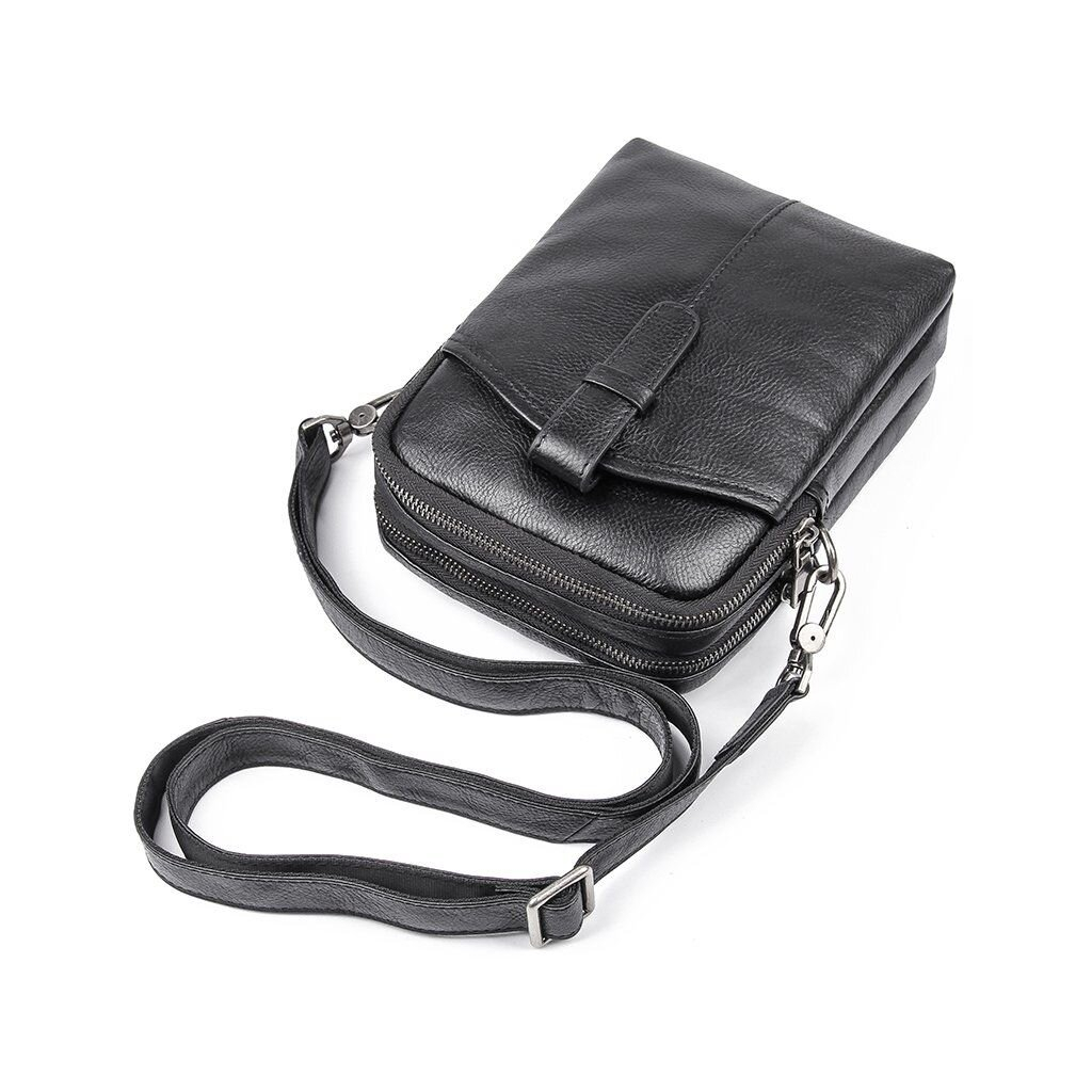 Сумка Vintage Шкіряна флотар Чорна (14969) - зображення 2