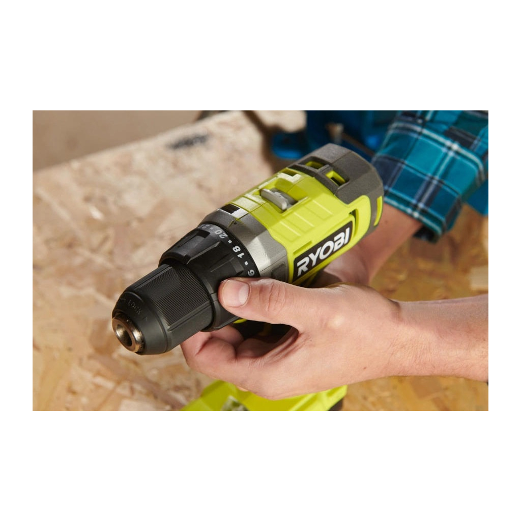 Шуруповерт Ryobi ONE+ RDD18-1C20S 18V, 1х2Ah, 52Нм, 450/1750об/хв, сумка (5133005519) - зображення 4
