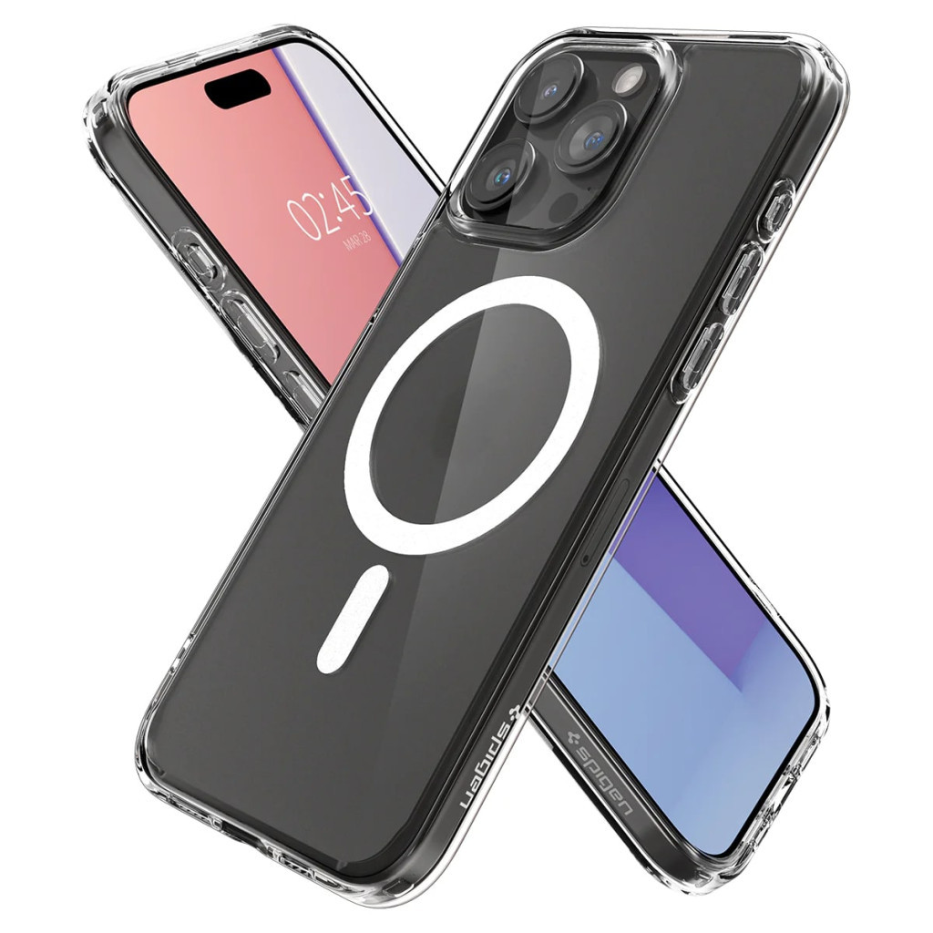 Чохол до мобільного телефона Spigen iPhone 15 Pro Max Ultra Hybrid MagFit Frost Clear (ACS06580) - зображення 4