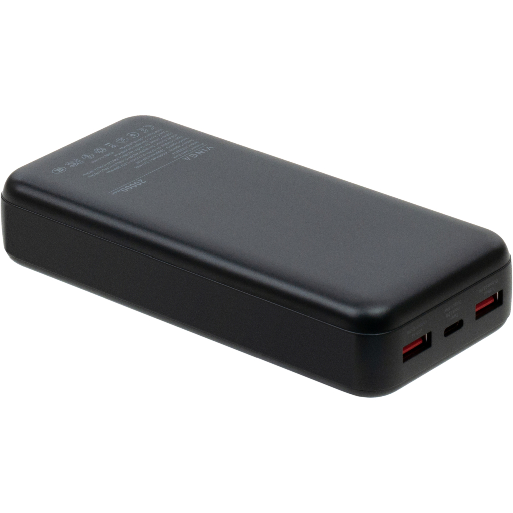 Батарея універсальна Vinga 20000 mAh 22.5W Display Black (VPBB2022) - зображення 5