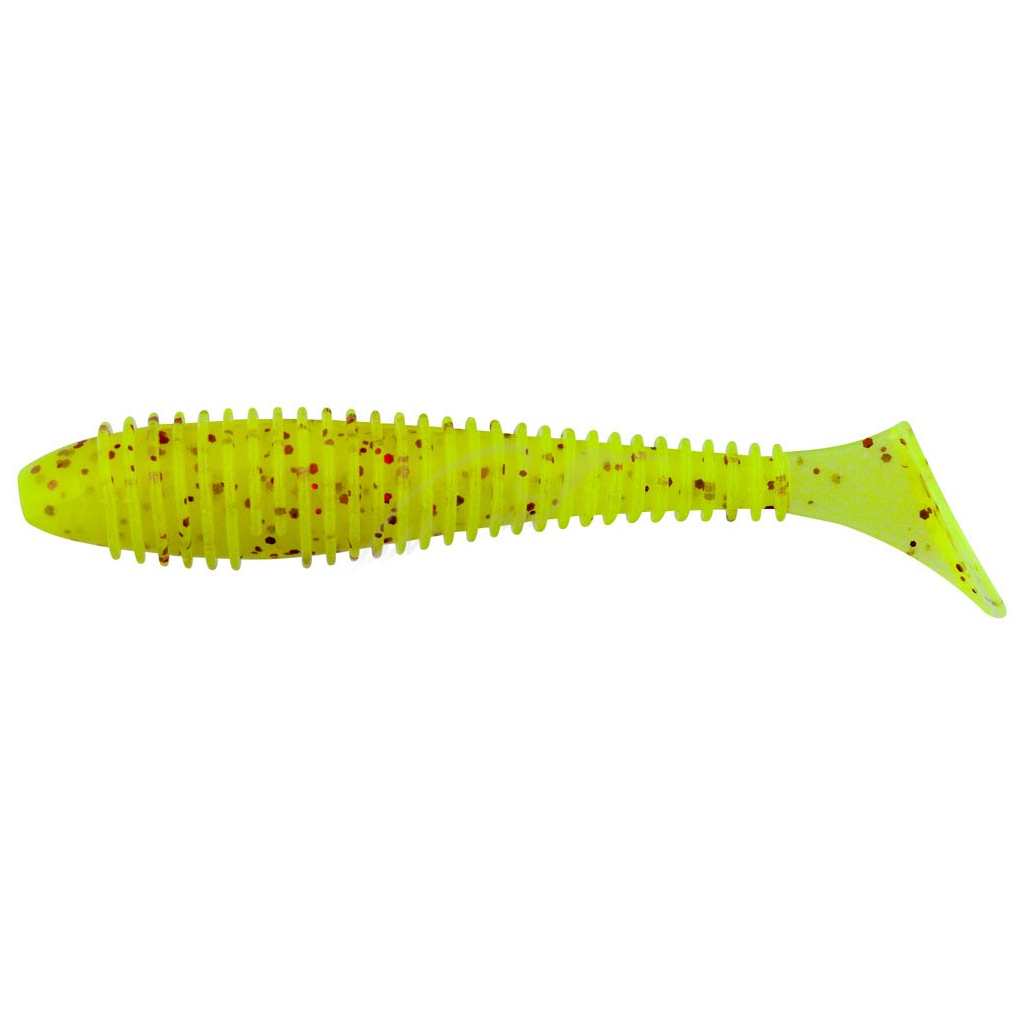 Силікон рибальський Keitech Swing Impact FAT 4.3" (6 шт/упак) ц:pal#01 chartreuseredflak (1551.08.91) - зображення 1