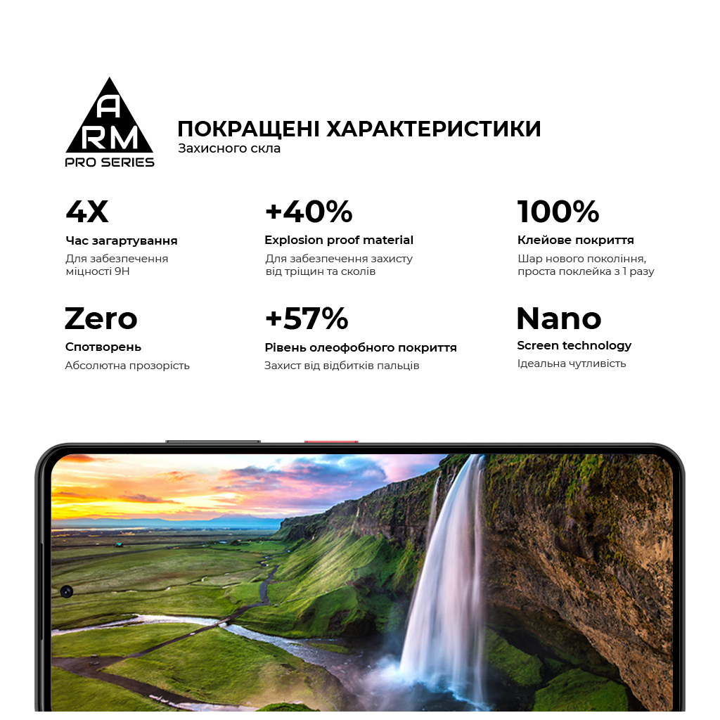 Скло захисне Armorstandart Pro Tecno Spark Go 1 (KL4) Black (ARM81172) - зображення 5
