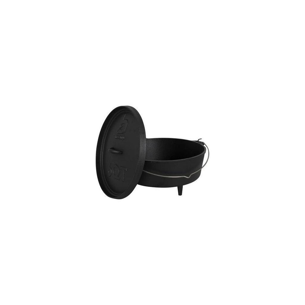 Котел туристичний Bo-Camp Dutch Oven Cast Iron 31 cm / 5 L Black (2122410) (DAS303290) - зображення 2