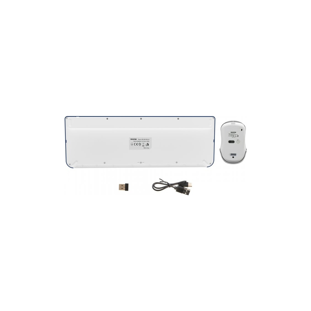 Комплект Maxxter KMS-WCM-01BL-UA Wireless UA Blue (KMS-WCM-01BL-UA) - зображення 4
