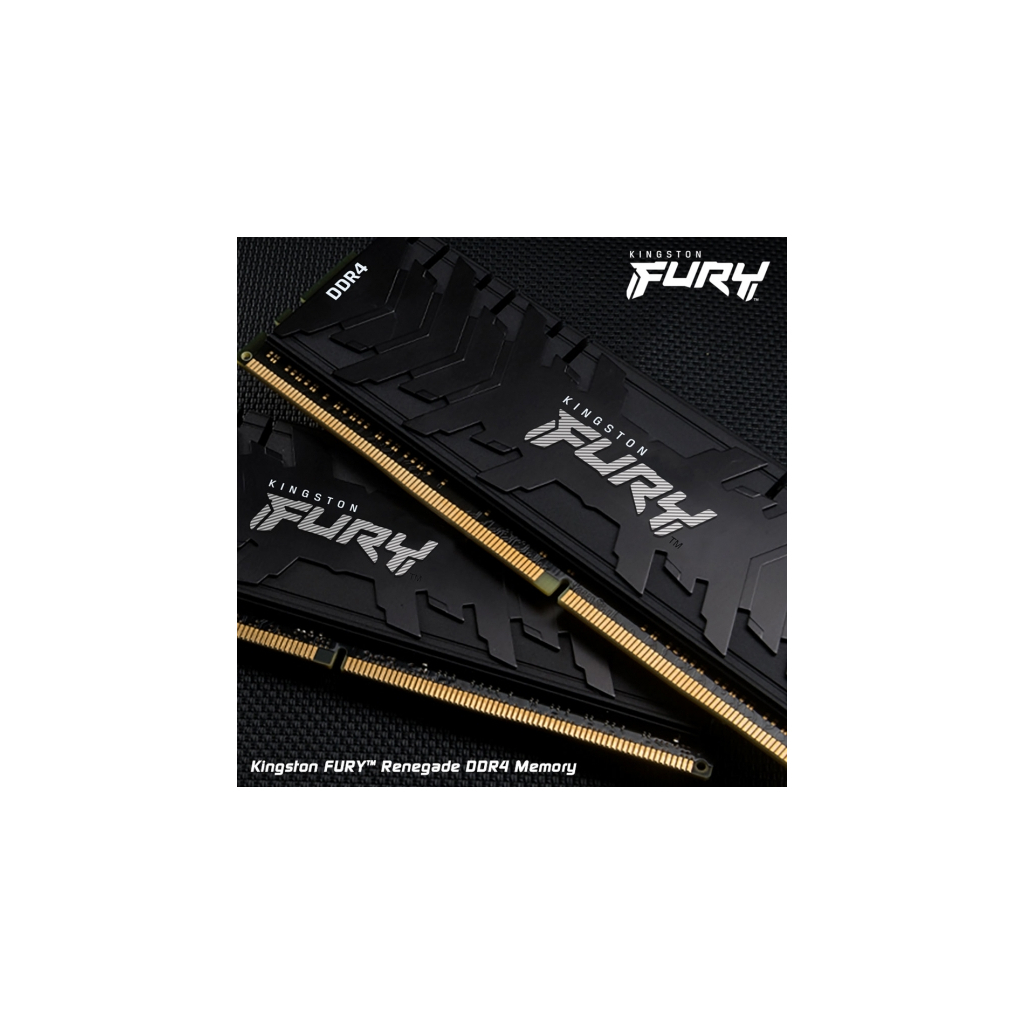 Модуль пам'яті для комп'ютера DDR4 8GB 2666 MHz RenegadeBlack Kingston Fury (ex.HyperX) (KF426C13RB/8) - зображення 2