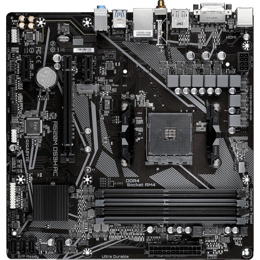 Материнська плата GIGABYTE A520M DS3H AC - зображення 2