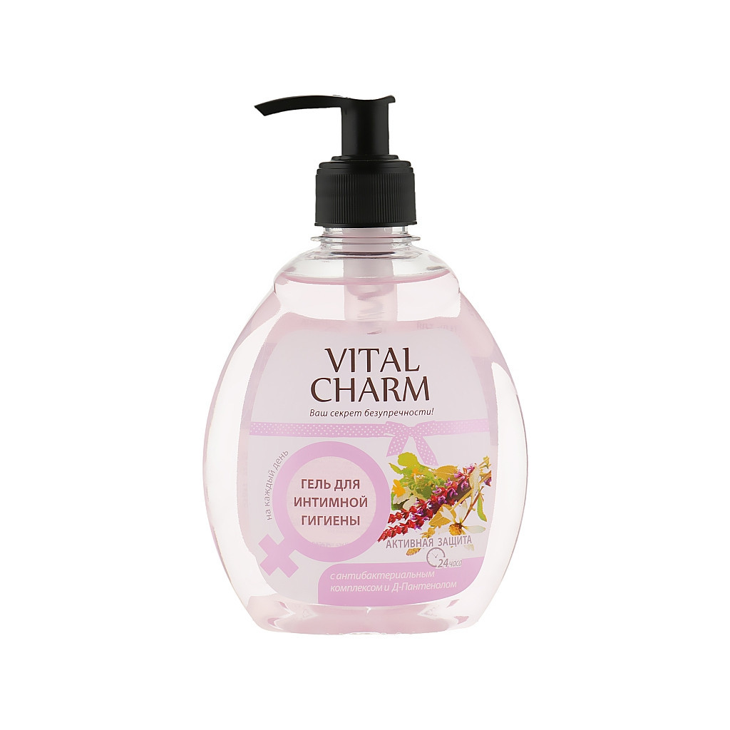 Гель для інтимної гігієни Vital Charm Активний захист 300 мл (4820091140135) - зображення 1