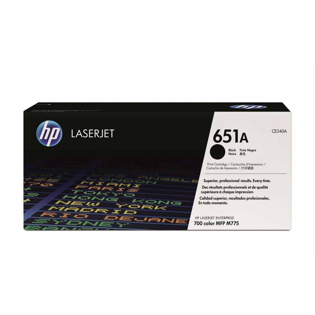 Картридж HP CLJ 651A Black (CE340A) - зображення 1