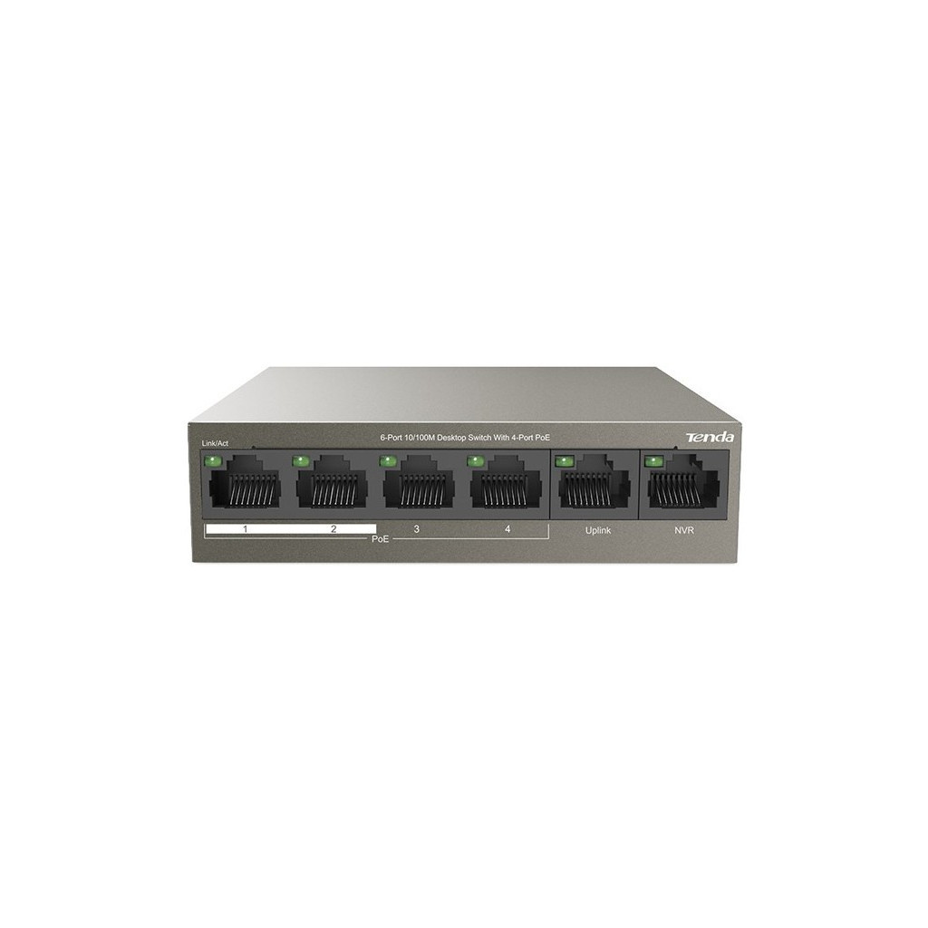 Комутатор мережевий Tenda TEF1106P-4-63W - зображення 2