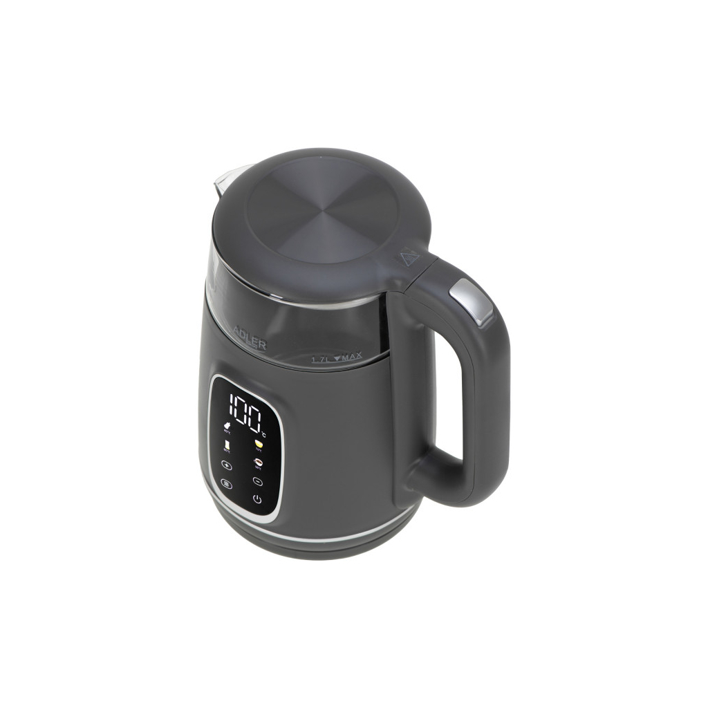 Електрочайник Adler AD 1305 grey - зображення 2