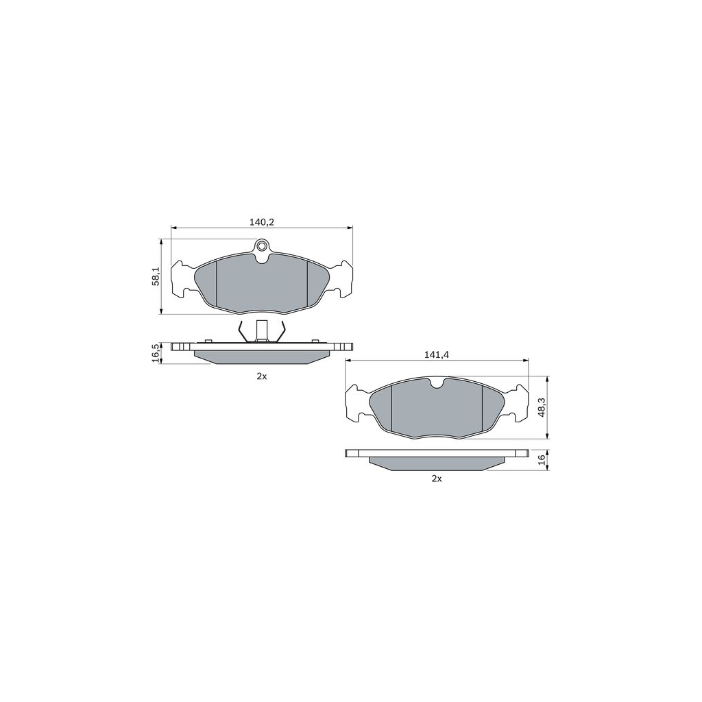 Гальмівні колодки Bosch 0 986 460 938 - зображення 6