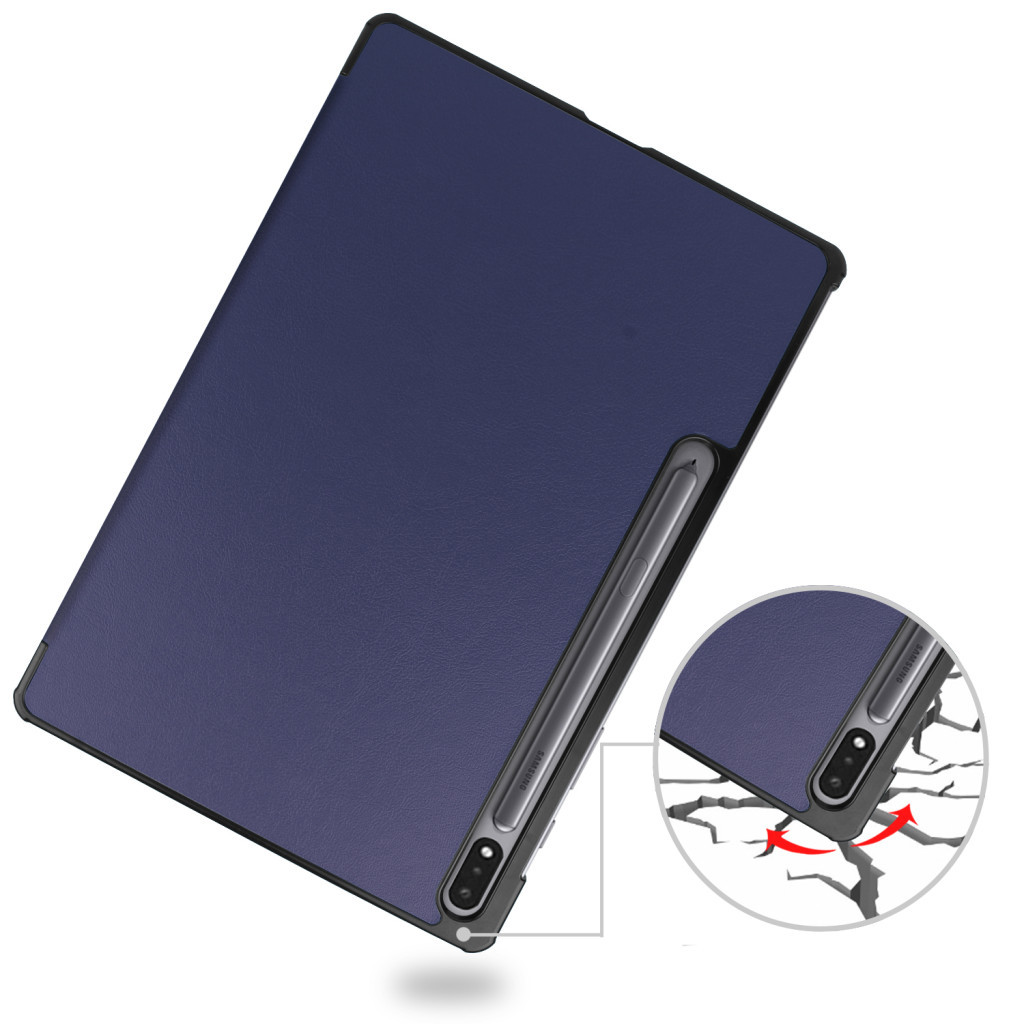 Чохол до планшета BeCover Smart Case Samsung Tab S9 Plus (SM-X810/SM-X816)/S9 FE Plus (SM-X610/SM-X616) 12.4" Deep Blue (710322) - зображення 5