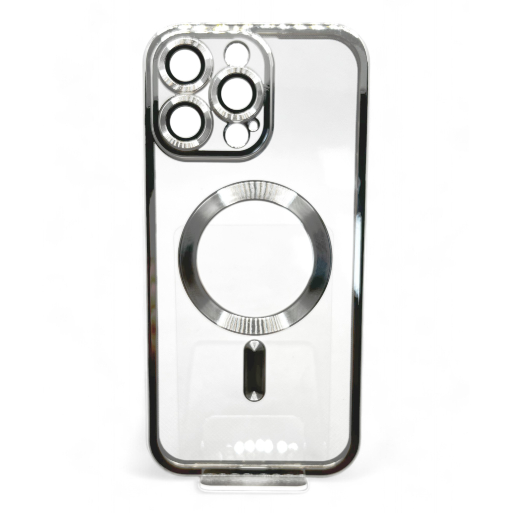 Чохол до мобільного телефона BeCover TPU Chrome Case (MagSafe) для Apple iPhone 16 Pro Silver (712083) - зображення 1