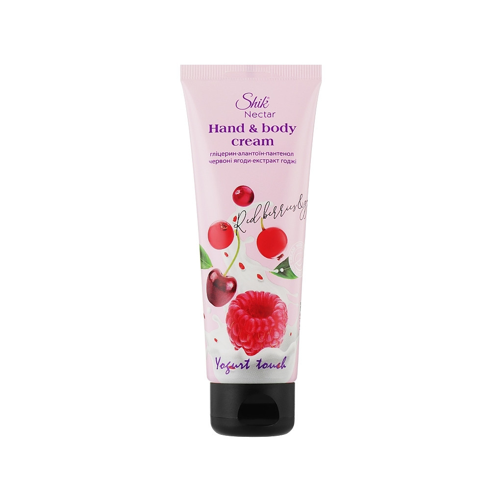 Крем для рук Shik Nectar Yogurt Touch Червоні ягоди та екстракт годжі 75 мл (4823107604416) - изображение 1