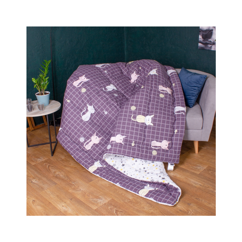 Ковдра MirSon Набір Tencel Зима №3069 Color Fun Line Whales + 2 подушки середні 140х205+2х50х70 (2200004815015) - зображення 4