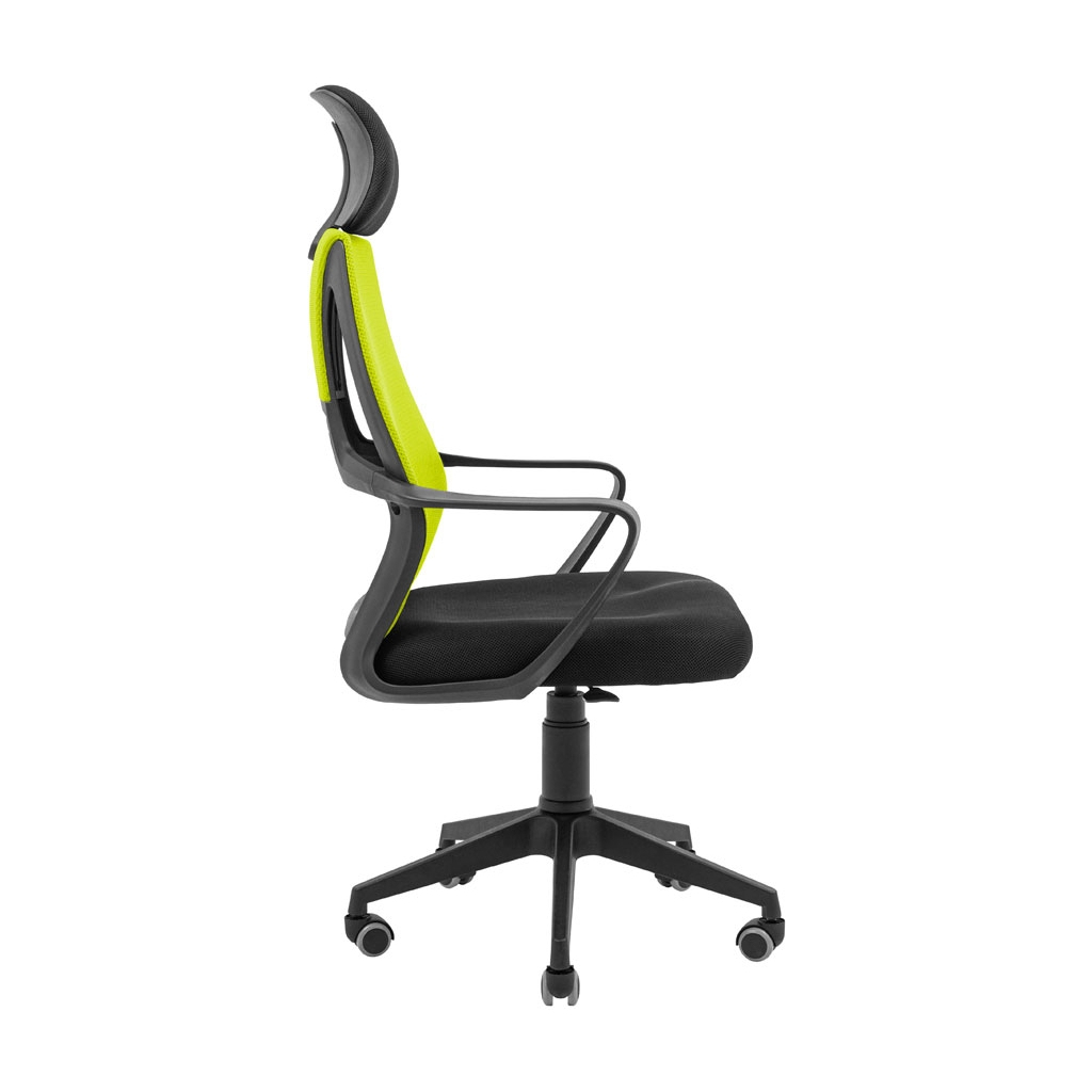 Офісне крісло Richman Профі Пластик Піастра Сітка чорна + зелена (ADD0003193) - зображення 3