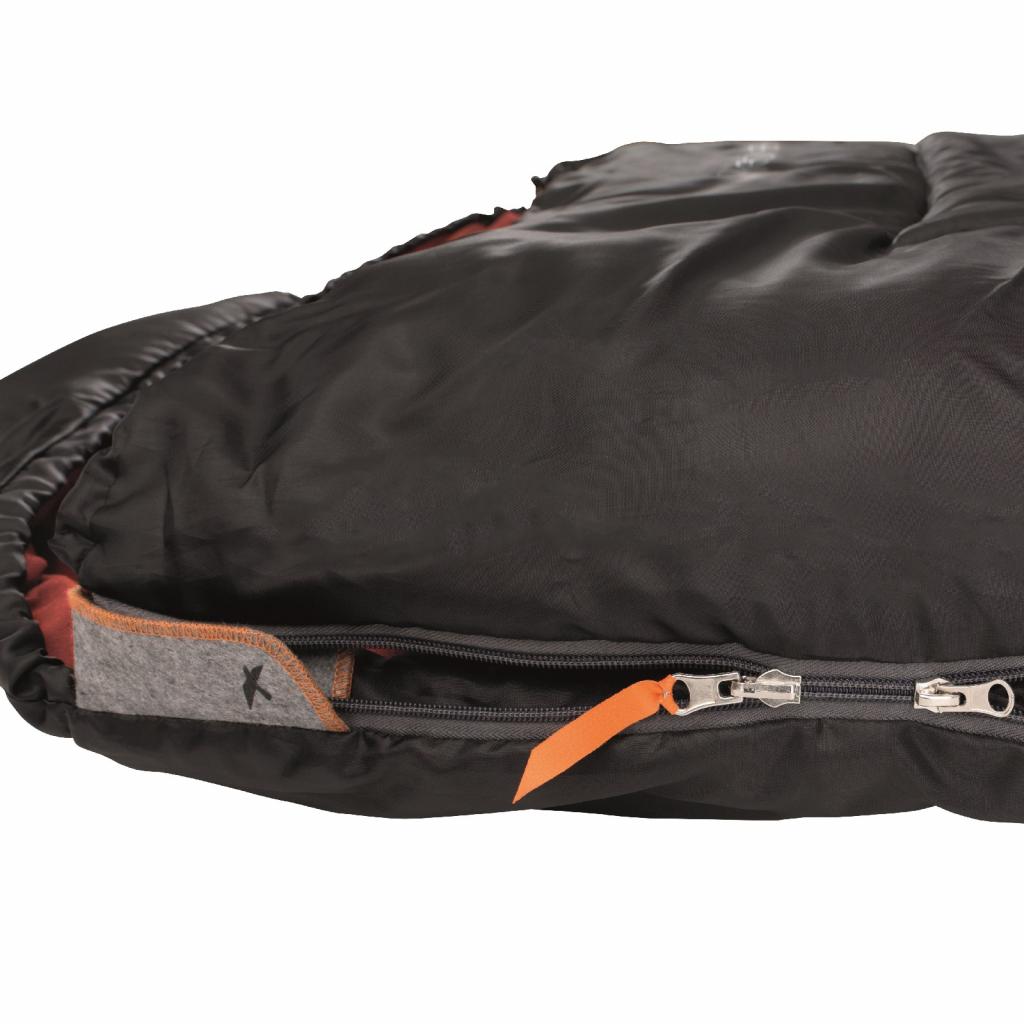 Спальний мішок Easy Camp Nebula XL/0°C Black (Left) (928334) - зображення 4