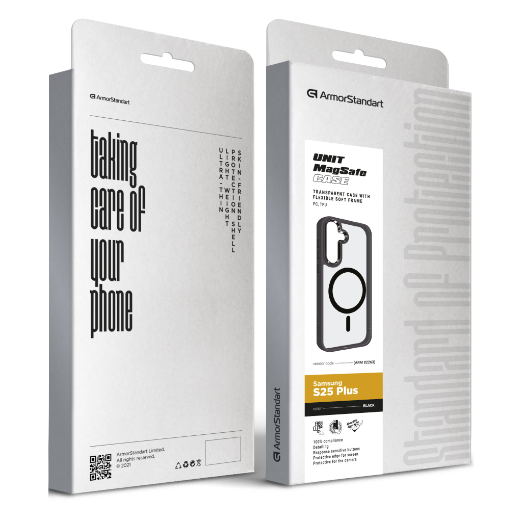 Чохол до мобільного телефона Armorstandart Unit MagSafe Samsung S25 Plus Black (ARM82263) - зображення 6