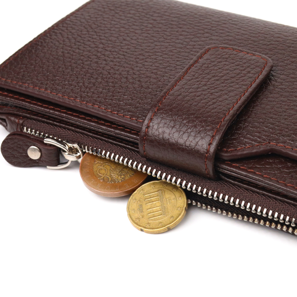 Гаманець Canpellini З натуральної шкіри Коричневий (21642) - зображення 8