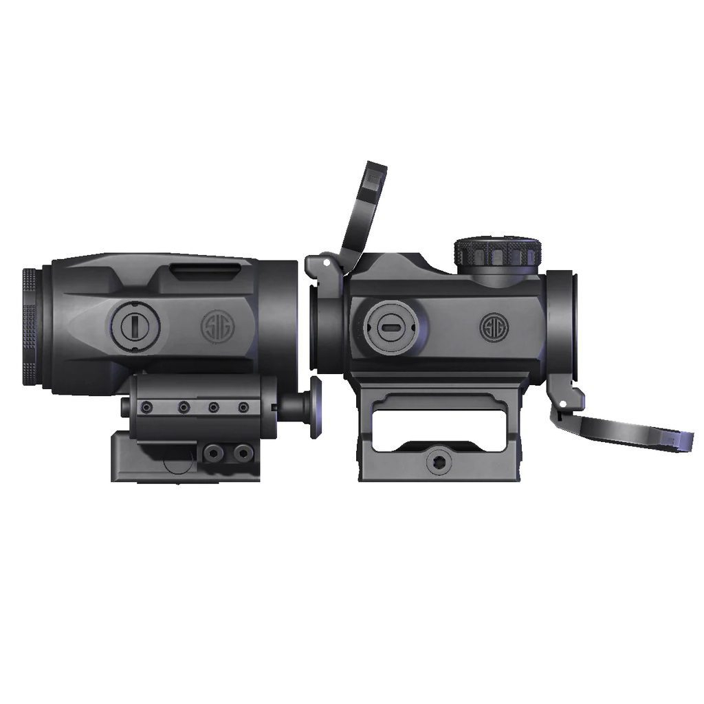 Коліматорний приціл Sig Sauer Combo Kit Romeo-MSR 2 MOA Red Dot, Juliet3-micro 3x22mm (SORJ72001) - зображення 1
