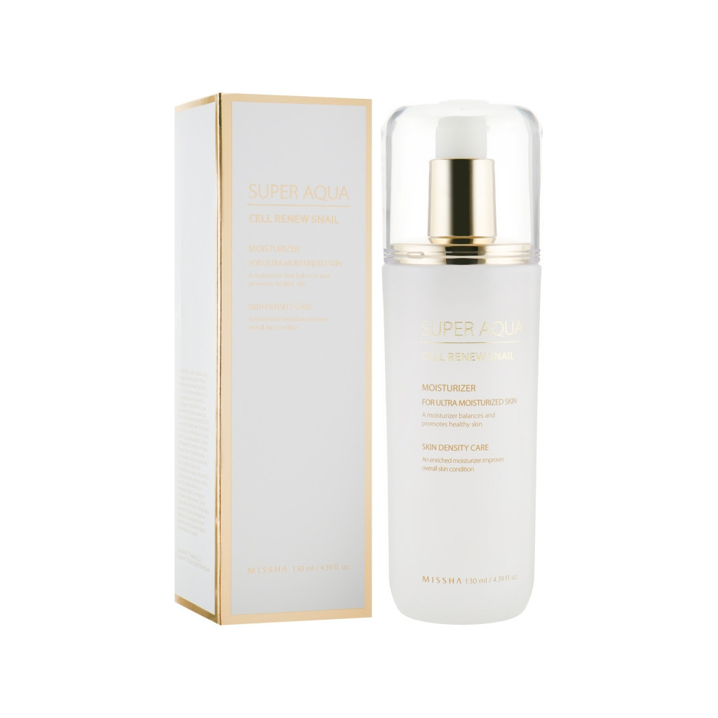Лосьйон для обличчя Missha Super Aqua Cell Renew Snail Essential Moisturizer 130 мл (8809581458581) - зображення 1