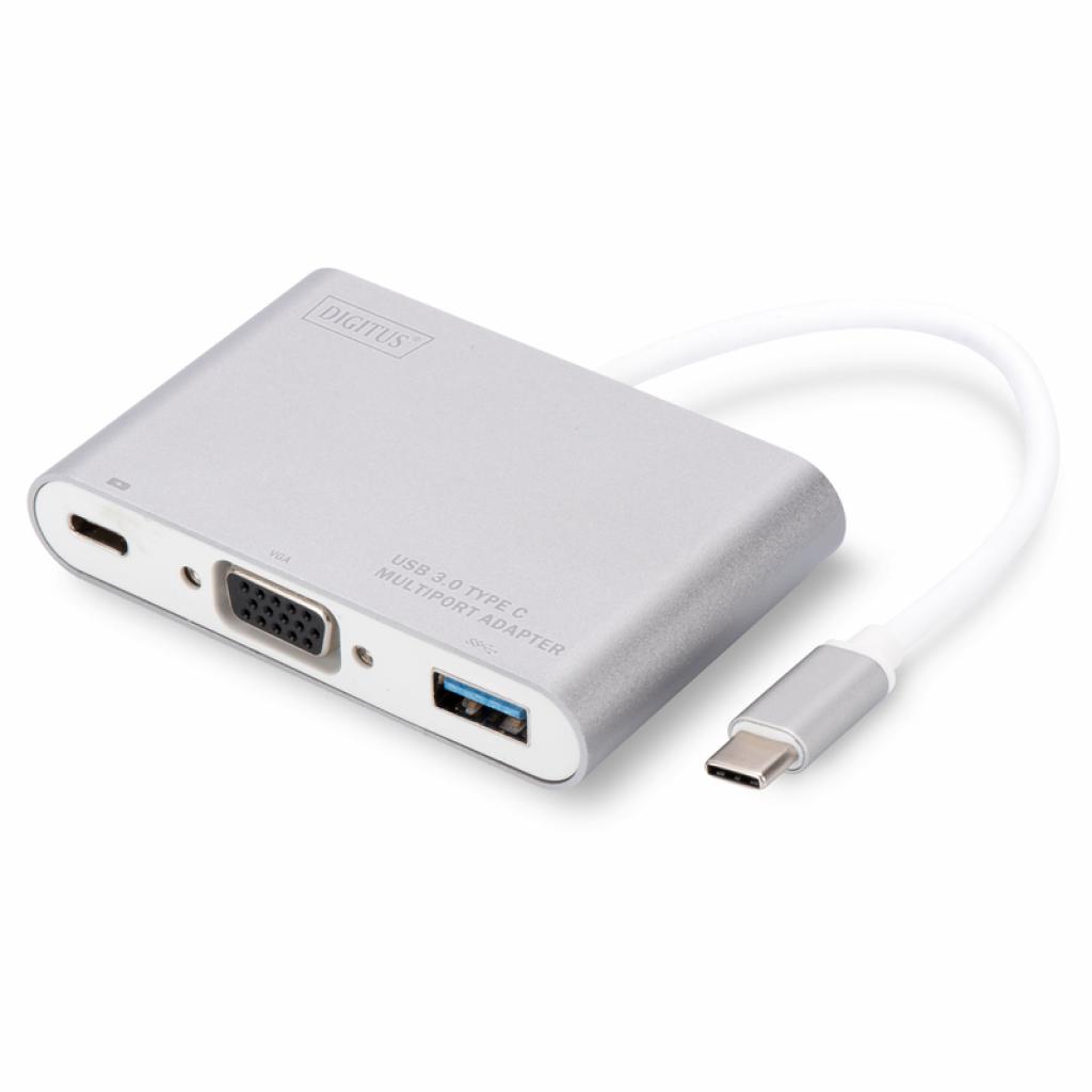 Перехідник Type-C to VGA/USB 3.0/Type-C Digitus (DA-70839) - зображення 1