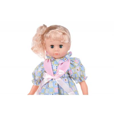 Лялька Same Toy 45 см біле плаття з блакитним у клітинку (8010BUt-2) - зображення 3