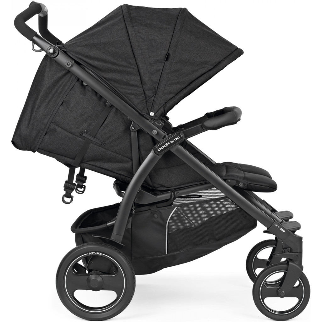 Коляска Peg-Perego Book for Two Ardesia (чорна) (IP05280000GL93) - зображення 4