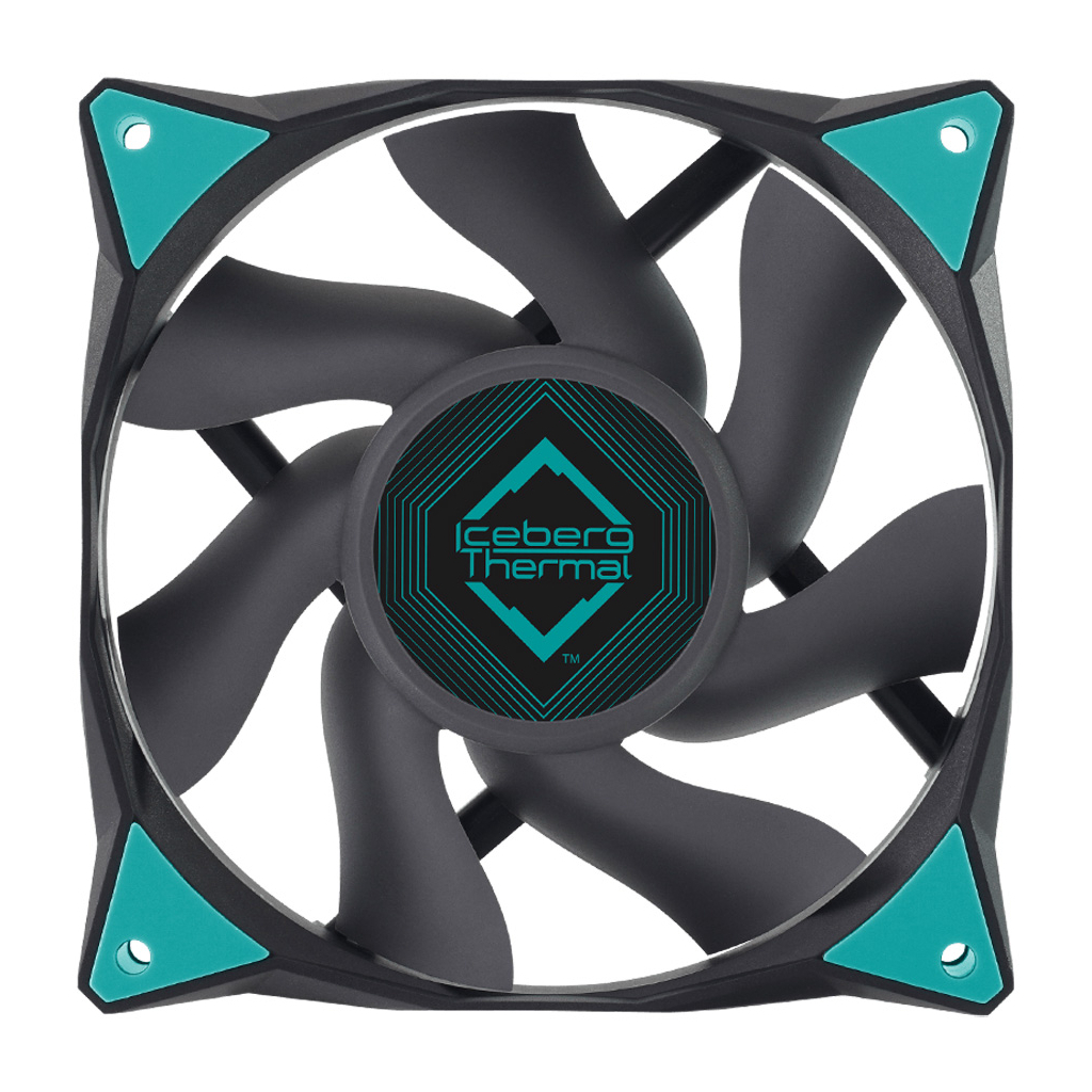 Кулер до корпусу Iceberg Group IceGALE 120mm Black (ICEGALE12-C0A) - зображення 1