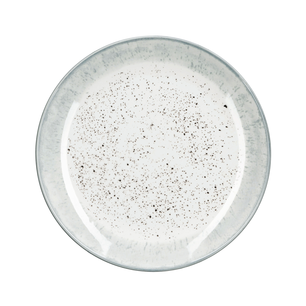 Тарілка Ardesto Siena, 19см, порцеляна, біло-сірий (AR2919SW) - зображення 5