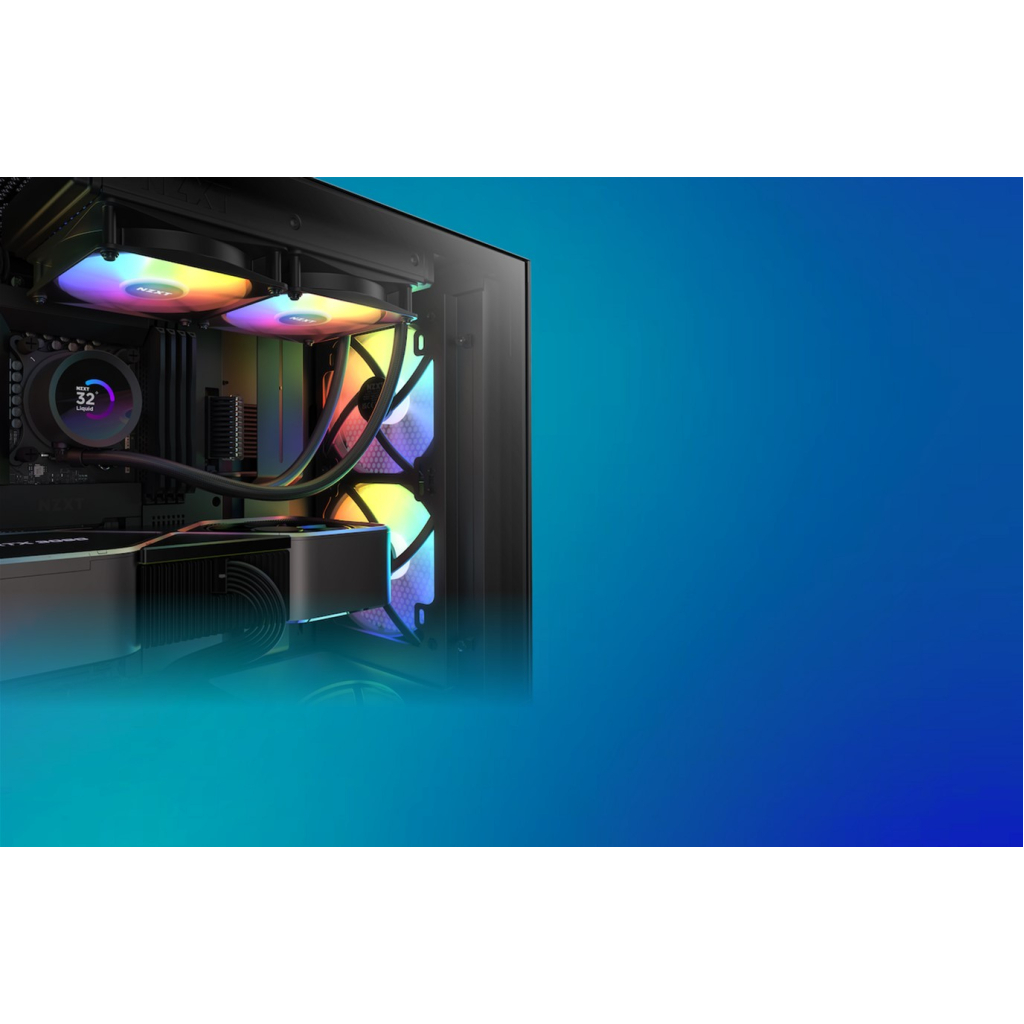 Кулер до корпусу NZXT F120RGB Core - 120mm - Hub-mounted RGB F (RF-C12SF-B1) - зображення 7