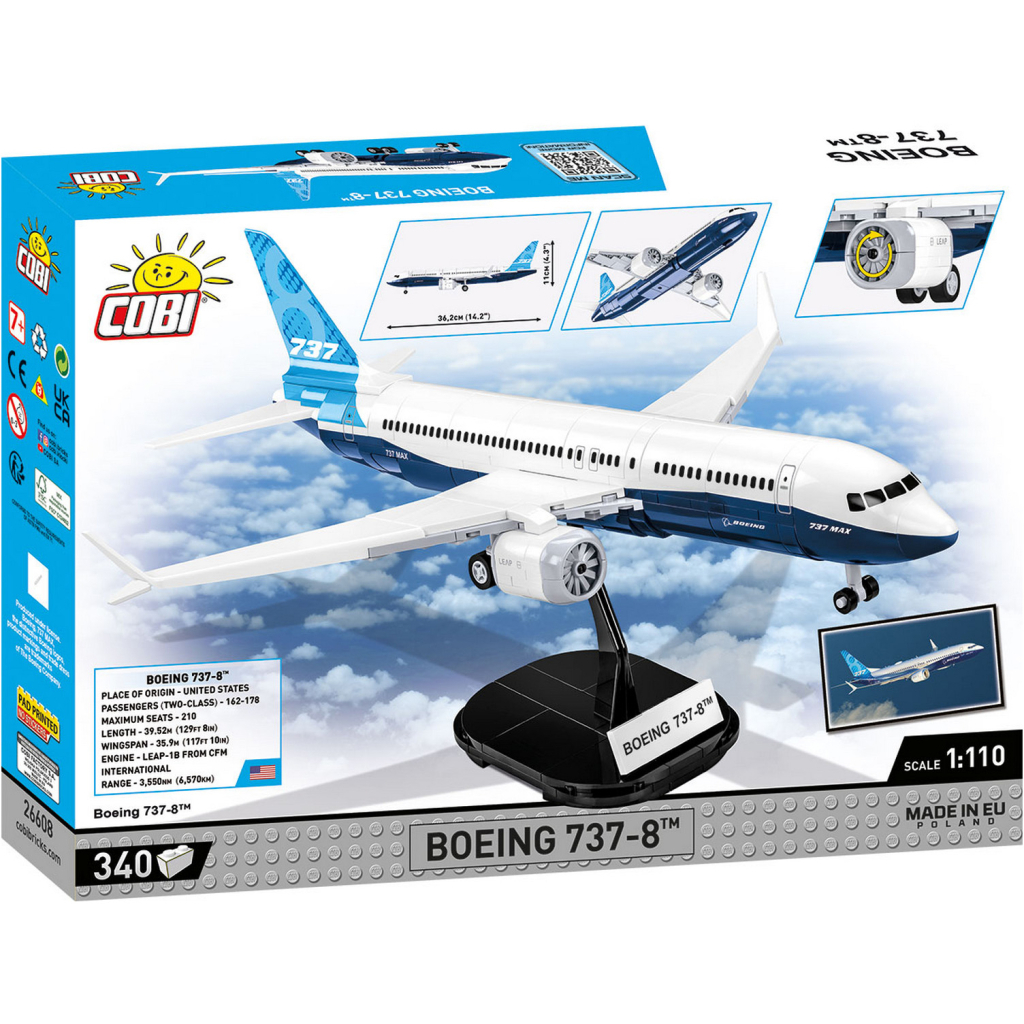 Конструктор Cobi Боінг 737-8, 1:110 340 деталей (COBI-26608) - зображення 2