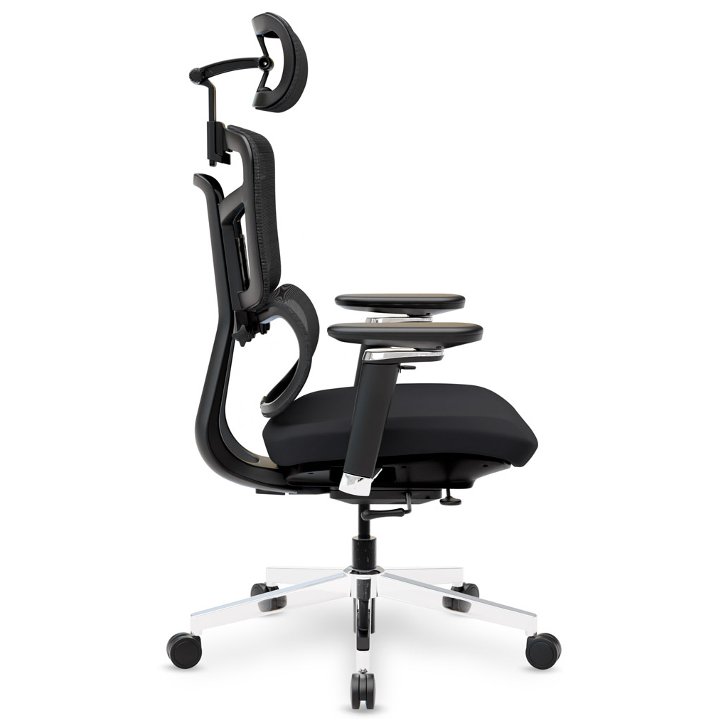 Офісне крісло Mealux S4 Air Fabric Black (HF-S4 F/B) - зображення 6