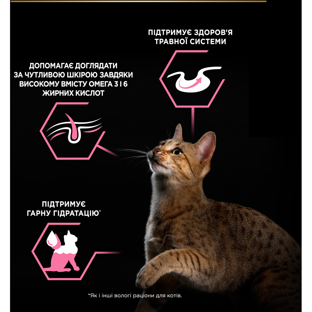 Вологий корм для кішок Purina Pro Plan Delicate Digestion Мультипак індичка та океанічна риба 10 х 85 г (8445290855817) - изображение 9