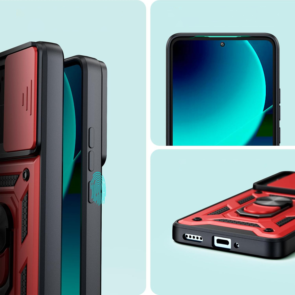 Чохол до мобільного телефона BeCover Military Xiaomi 13T/13T Pro Red (710560) - зображення 3