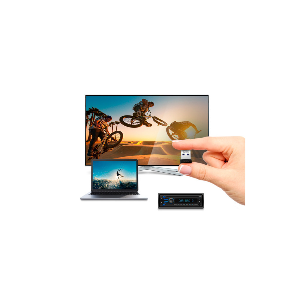 USB флеш накопичувач Lexar 64GB S47 USB 3.1 (LJDS47-64GABBK) - зображення 6