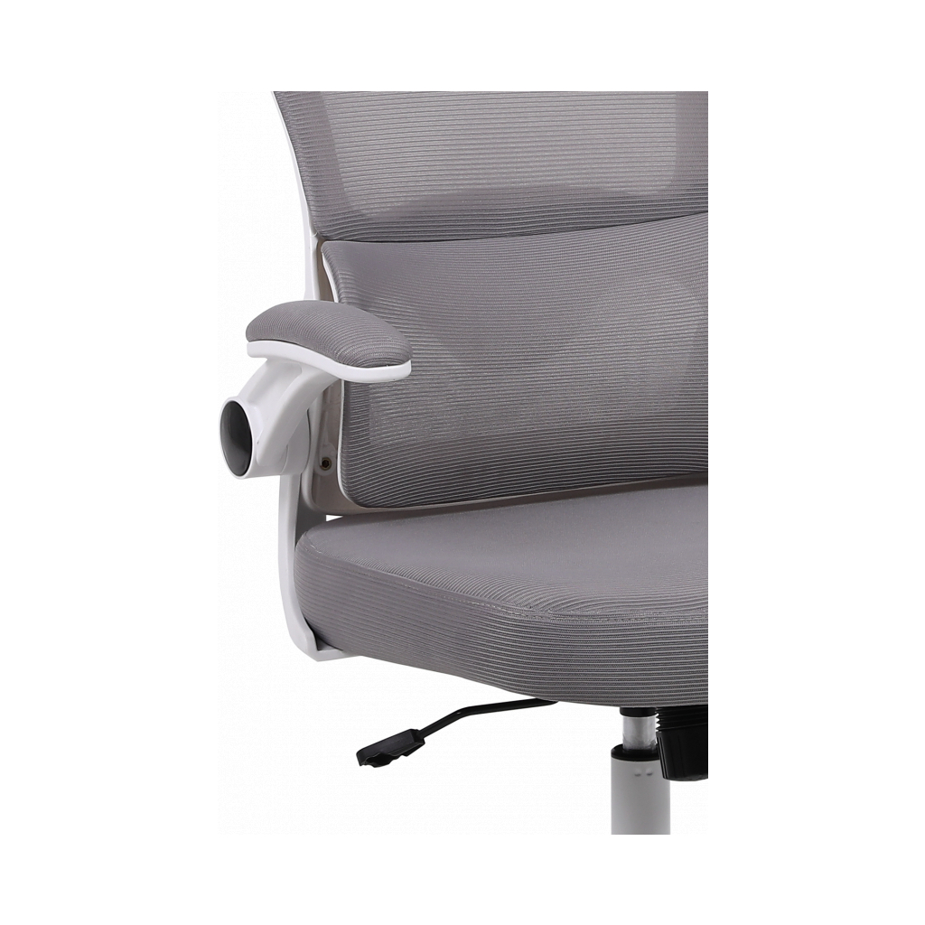 Офісне крісло GT Racer B-5880 White/Gray - зображення 6