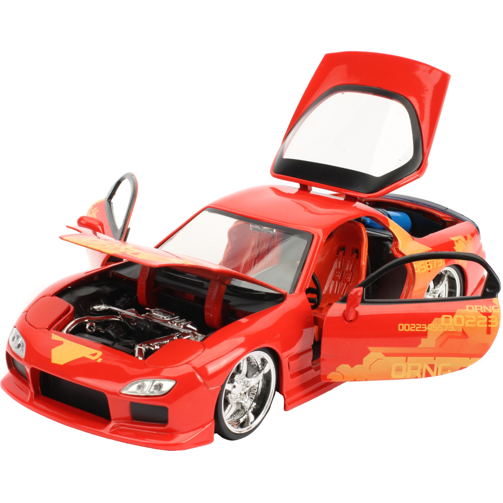 Машина Jada металева Форсаж Мазда RX-7 (1993) жовтогаряча 1:24 (253203059) - зображення 2