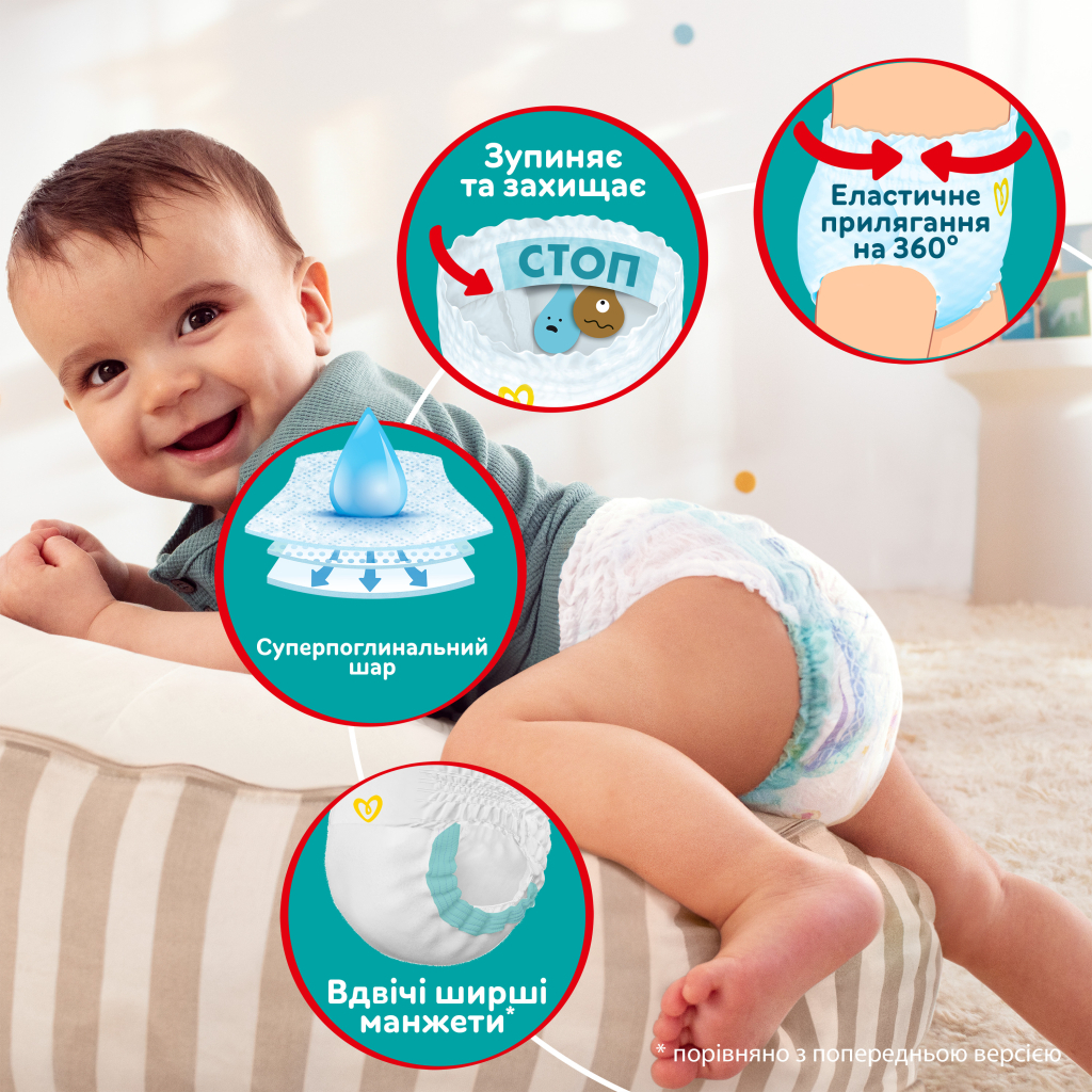 Підгузки Pampers трусики Pants Maxi Розмір 4 (9-15 кг) 176 шт (8006540068557) - зображення 4