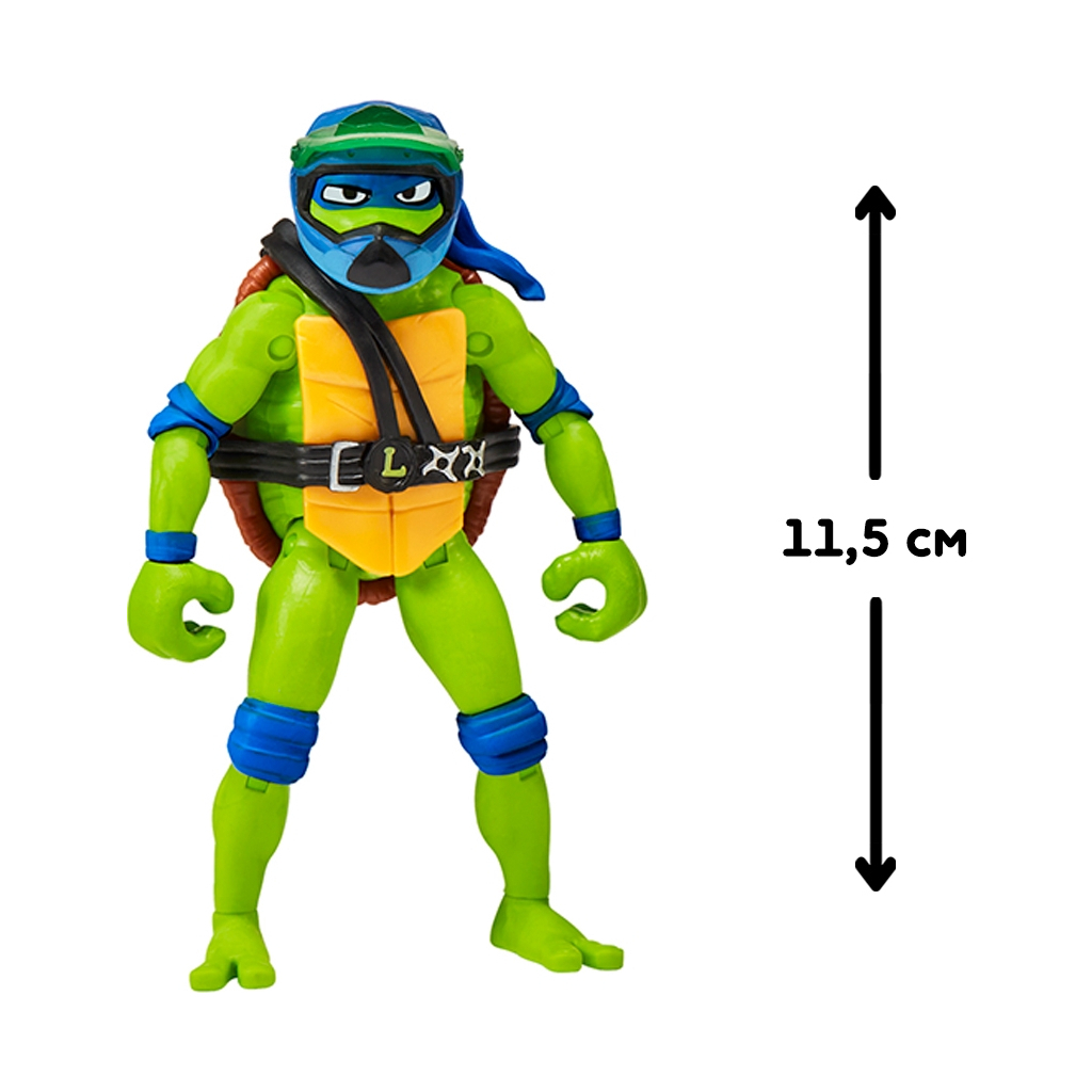 Машина TMNT Бойовий транспорт з фігуркою - Леонардо На Мотоциклі (83431) - изображение 3