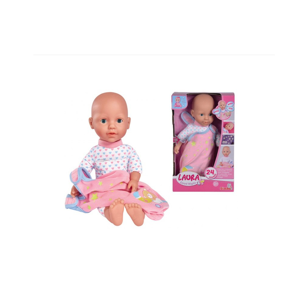 Пупс Simba Лаура. На добраніч, що розмовляє 30 см (5140199) - зображення 1