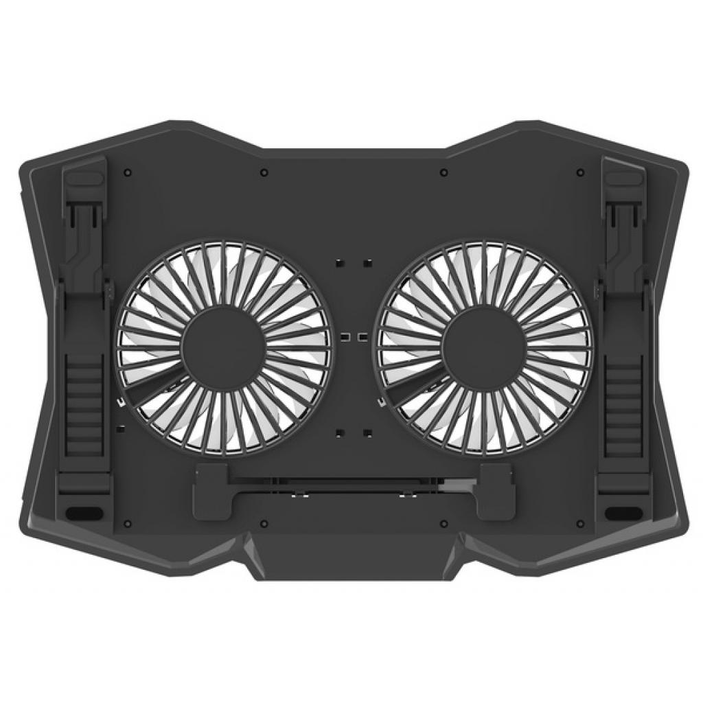 Підставка до ноутбука Omega Laptop Cooling Pad 2 Fans Black [45425] (OMNCP2FB) - зображення 1