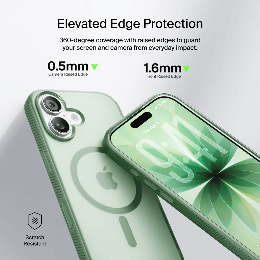 Чохол до мобільного телефона Belkin Magnetic Protective Grip iPhone 17 Sage (MSA034HQSE) - зображення 8