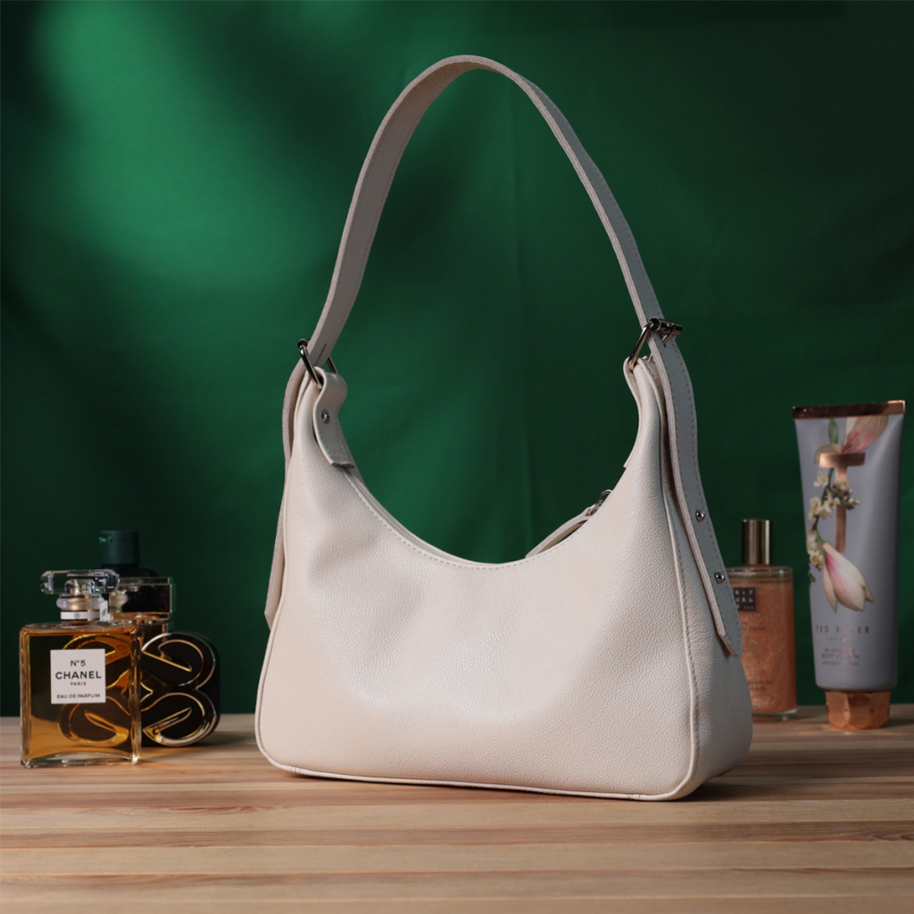 Сумка Shvigel З натуральної шкіри Бежева (22831) - зображення 10