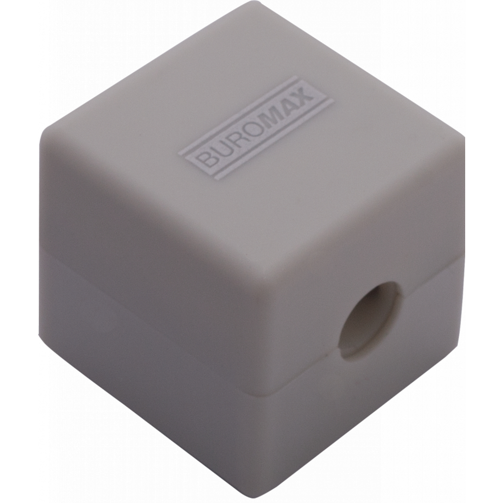 Точилка Buromax CUBE RUBBER TOUCH пластиковий корпус контейнер (BM.4757-1) - изображение 2